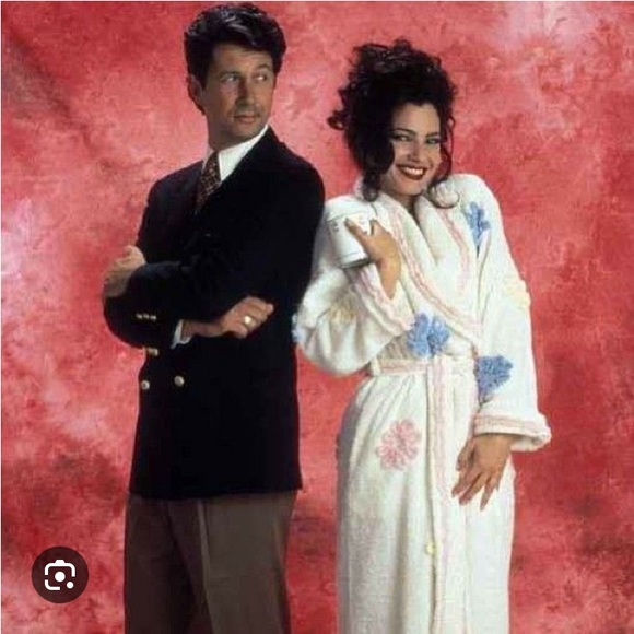 Canyon Group Vintage 90s Chenille Bathrobe Moon & Stars - Picture 2 of 6